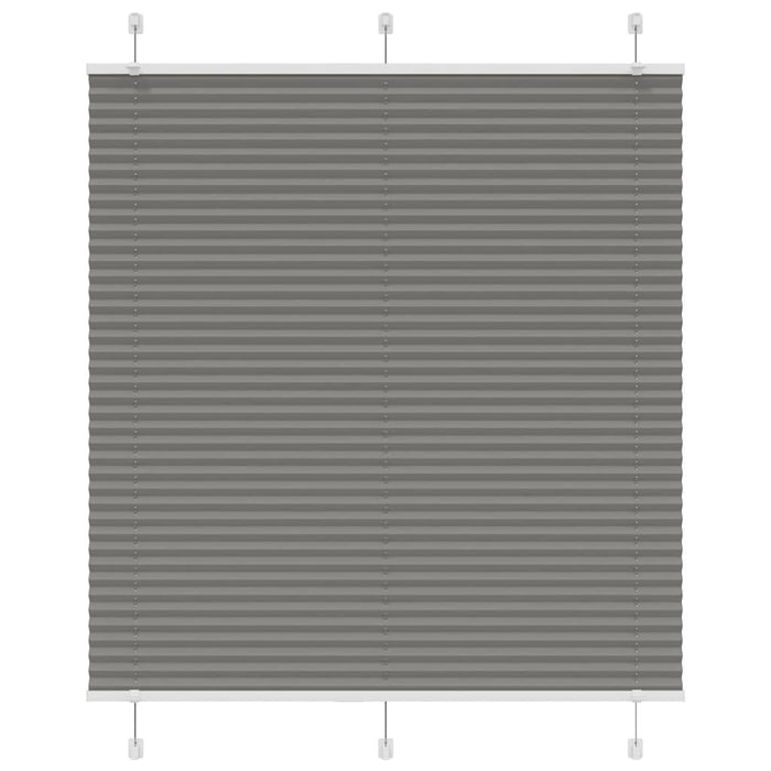 Tenda Plissettata Antracite 120x100cm Larghezza Tessuto 119,4cm 4015079