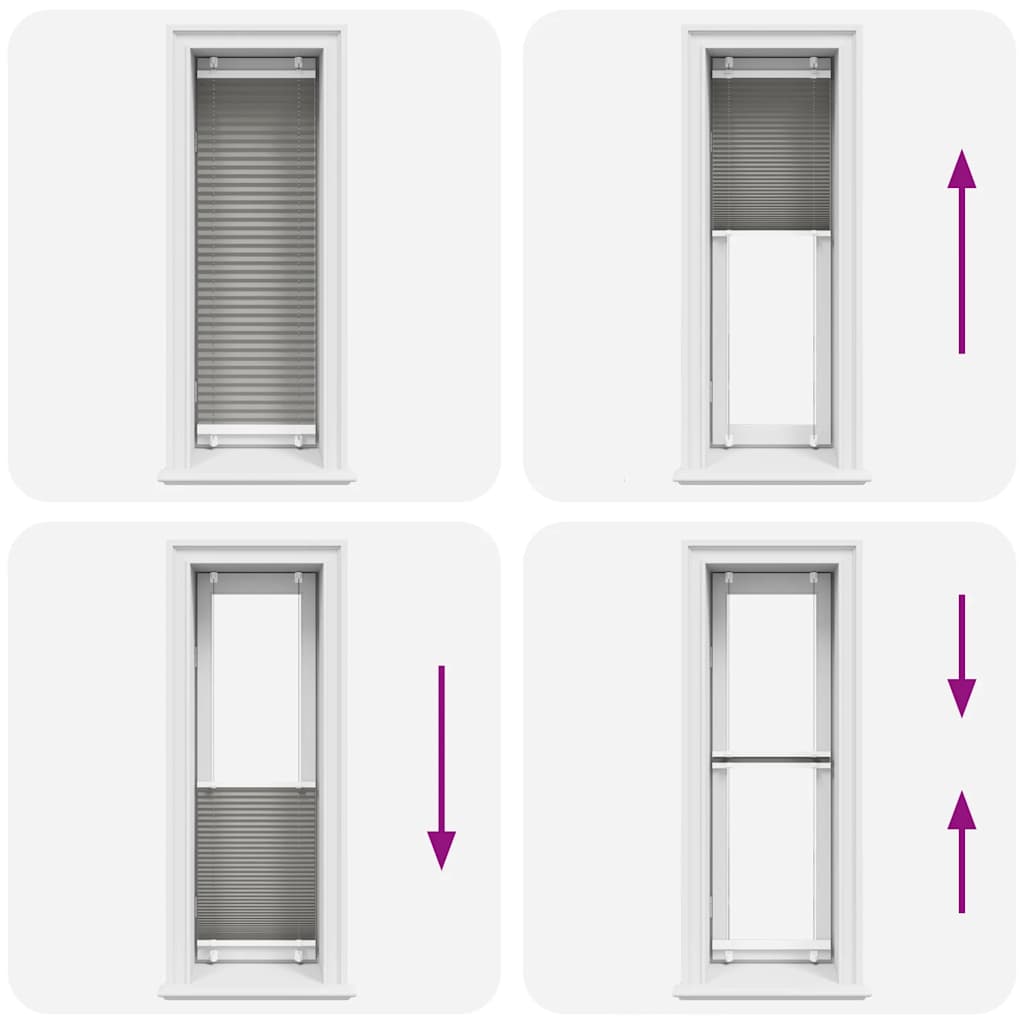 Tenda Plissettata Antracite 40x150 cm Larghezza Tessuto 39,4 cm 4015080