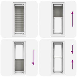 Tenda Plissettata Antracite 50x150 cm Larghezza Tessuto 49,4 cm