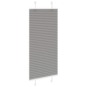 vidaXL Tenda Plissettata Antracite 60x150 cm Larghezza Tessuto 59,4 cm