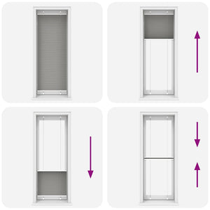 Tenda Plissettata Antracite 75x200 cm Larghezza Tessuto 74,4 cm 4015104