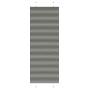 Tenda Plissettata Antracite 80x200 cm Larghezza Tessuto 79,4 cm