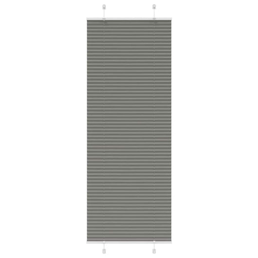 Tenda Plissettata Antracite 80x200 cm Larghezza Tessuto 79,4 cm