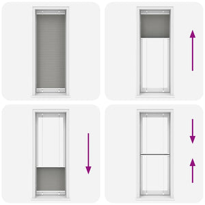 Tenda Plissettata Antracite 80x200 cm Larghezza Tessuto 79,4 cm