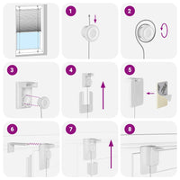 Tenda Plissettata Antracite 120x200cm Larghezza Tessuto 119,4cm