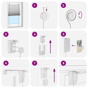 Tenda Plissettata Antracite 120x200cm Larghezza Tessuto 119,4cm 4015113