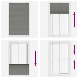 Tenda Plissettata Antracite 120x200cm Larghezza Tessuto 119,4cm 4015113