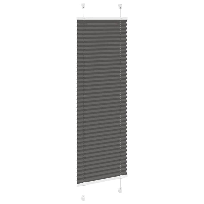 Tenda Plissettata Nera 50x100 cm Larghezza Tessuto 49,4 cm 4015116