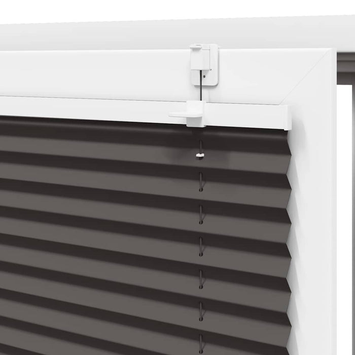 vidaXL Tenda Plissettata Nera 50x100 cm Larghezza Tessuto 49,4 cm