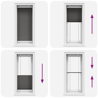 Tenda Plissettata Nera 55x150 cm Larghezza Tessuto 54,4 cm 4015134