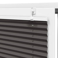 Tenda Plissettata Nera 80x150 cm Larghezza Tessuto 79,4 cm 4015139