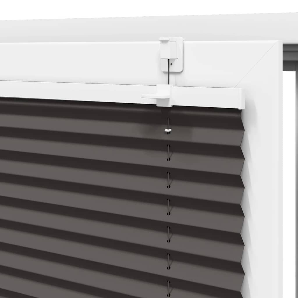 Tenda Plissettata Nera 55x200 cm Larghezza Tessuto 54,4 cm