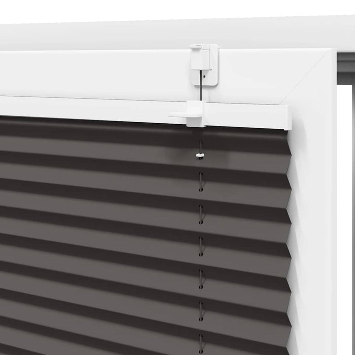 Tenda Plissettata Nera 55x200 cm Larghezza Tessuto 54,4 cm