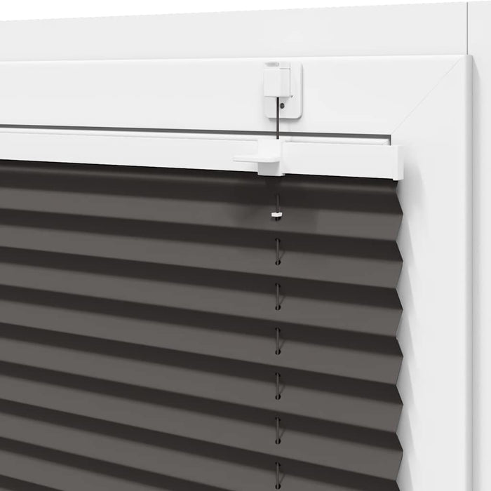 Tenda Plissettata Nera 55x200 cm Larghezza Tessuto 54,4 cm