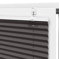 vidaXL Tenda Plissettata Nera 80x200 cm Larghezza Tessuto 79,4 cm