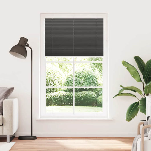 Tenda Plissettata Nera 115x200 cm Larghezza Tessuto 114,4 cm 4015163