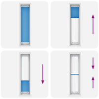 Tenda Plissettata Blu 40x200 cm Larghezza Tessuto 39,4 cm 4015199