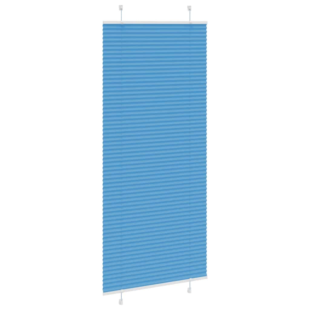 Tenda Plissettata Blu 90x200 cm Larghezza Tessuto 89,4 cm 4015209