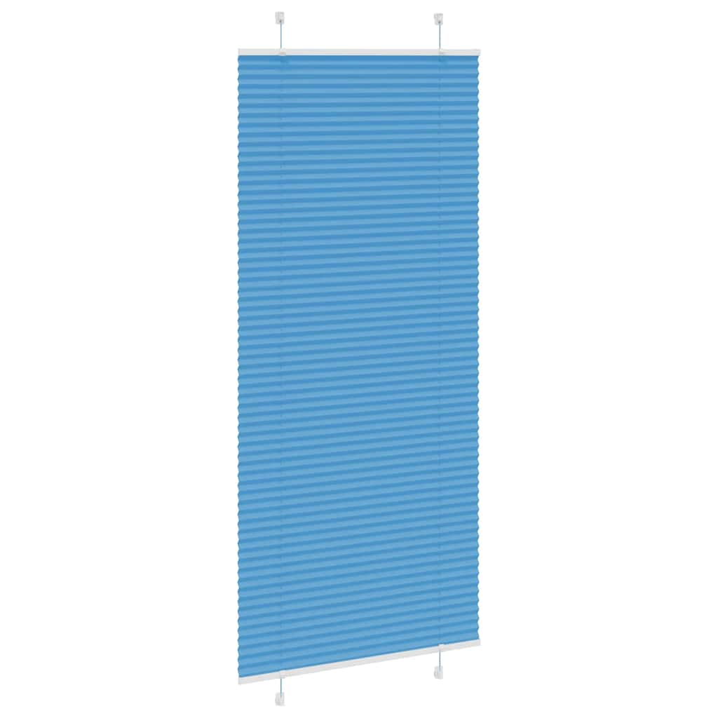 Tenda Plissettata Blu 100x200 cm Larghezza Tessuto 99,4 cm 4015211
