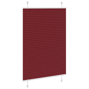 Tenda Plissettata Rosso Bordeaux 95x100 cm Larghezza Tessuto 4015227