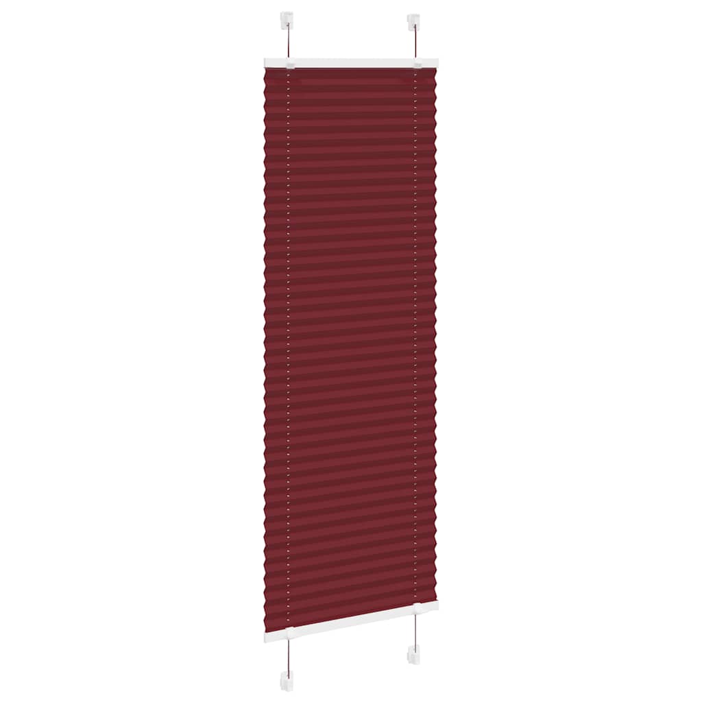Tenda Plissettata Rosso Bordeaux 40x150 cm Larghezza Tessuto 4015233
