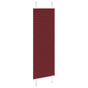 Tenda Plissettata Rosso Bordeaux 40x150 cm Larghezza Tessuto 4015233