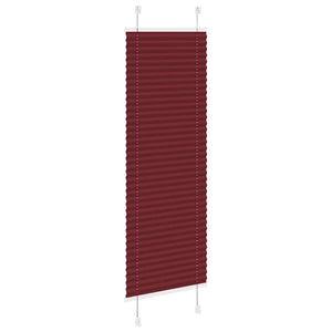 Tenda Plissettata Rosso Bordeaux 40x150 cm Larghezza Tessuto 4015233
