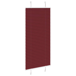 Tenda Plissettata Rosso Bordeaux 55x150 cm Larghezza Tessuto 4015236
