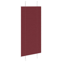 Tenda Plissettata Rosso Bordeaux 55x150 cm Larghezza Tessuto 4015236
