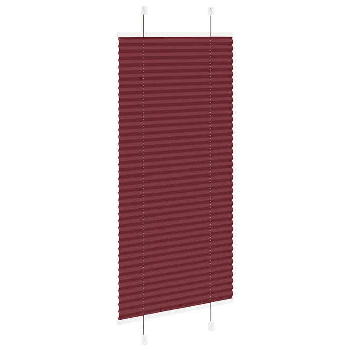 Tenda Plissettata Rosso Bordeaux 55x150 cm Larghezza Tessuto 4015236