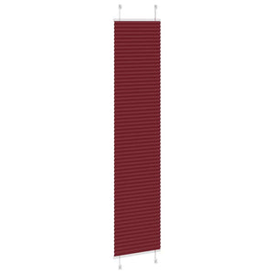 Tenda Plissettata Rosso Bordeaux 45x200 cm Larghezza Tessuto 4015251