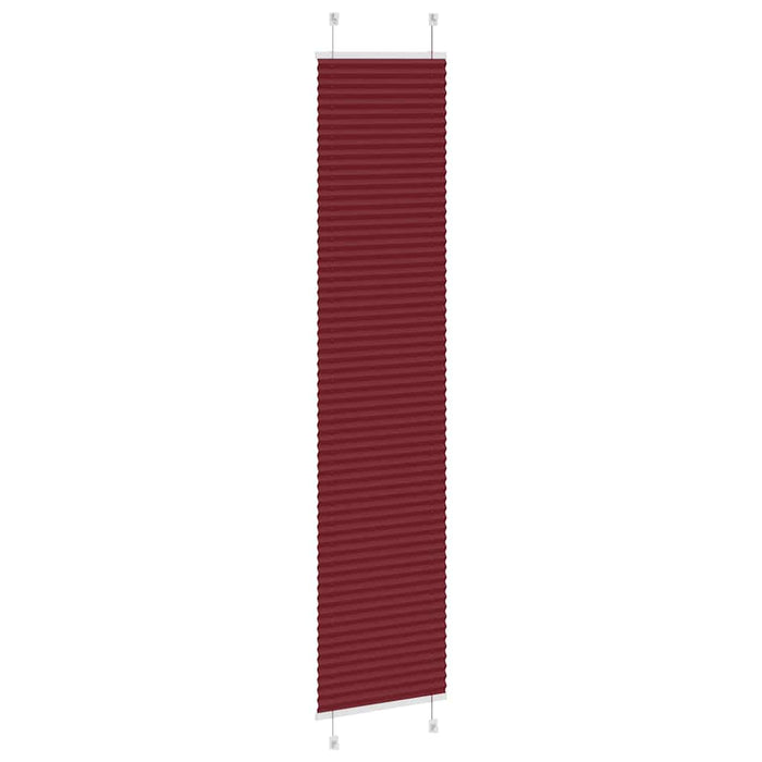 Tenda Plissettata Rosso Bordeaux 45x200 cm Larghezza Tessuto 4015251