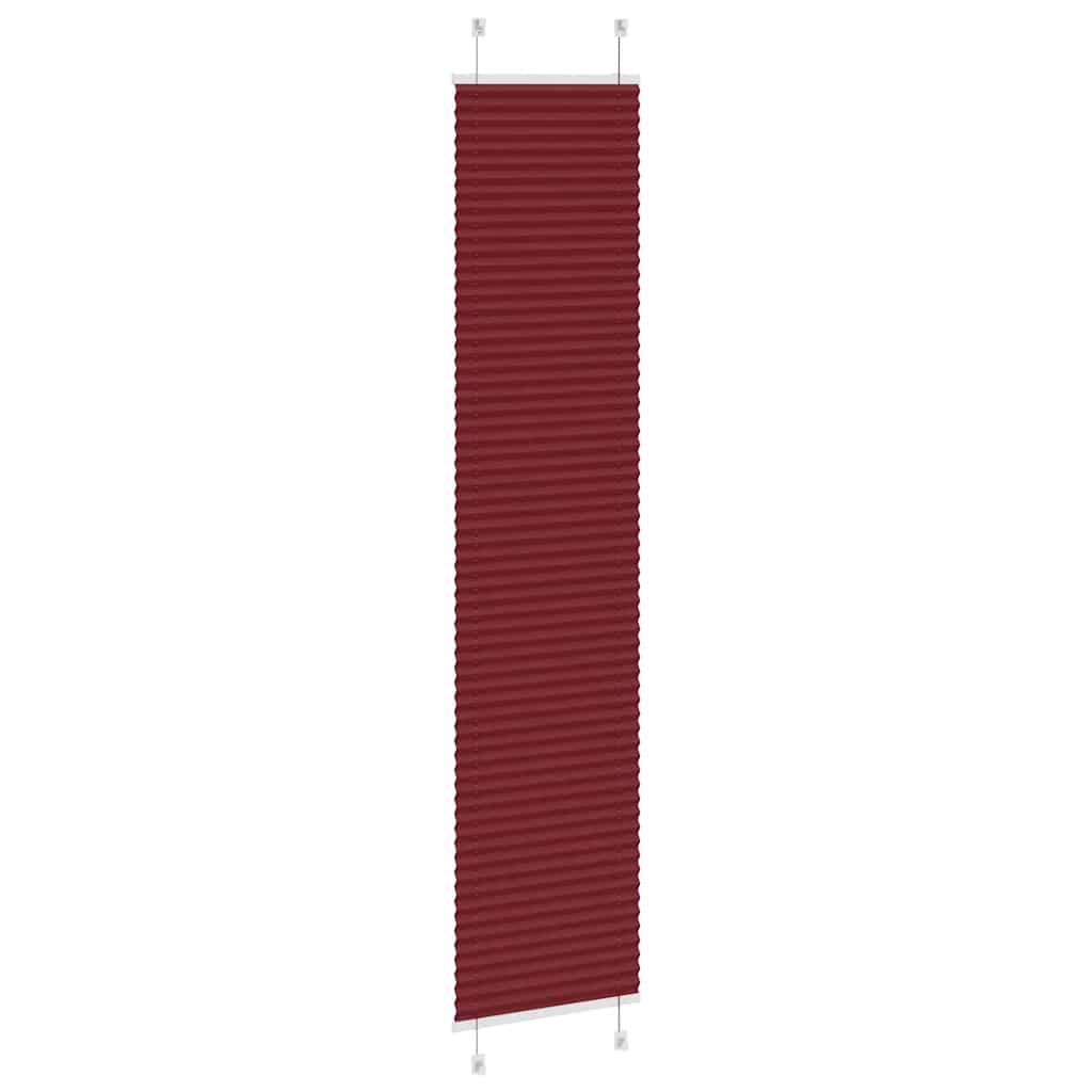 Tenda Plissettata Rosso Bordeaux 50x200 cm Larghezza Tessuto 4015252
