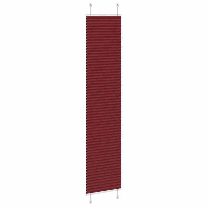 Tenda Plissettata Rosso Bordeaux 50x200 cm Larghezza Tessuto 4015252