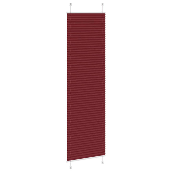 Tenda Plissettata Rosso Bordeaux 55x200 cm Larghezza Tessuto 4015253