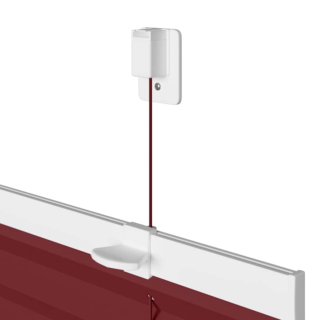 vidaXL Tenda Plissettata Rosso Bordeaux 55x200 cm Larghezza Tessuto