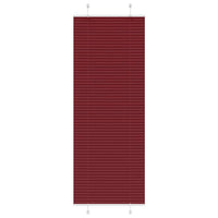 Tenda Plissettata Rosso Bordeaux 75x200 cm Larghezza Tessuto