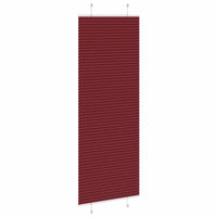 Tenda Plissettata Rosso Bordeaux 75x200 cm Larghezza Tessuto 4015257