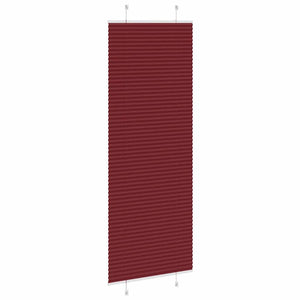 Tenda Plissettata Rosso Bordeaux 75x200 cm Larghezza Tessuto 4015257