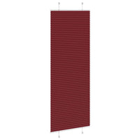 Tenda Plissettata Rosso Bordeaux 80x200 cm Larghezza Tessuto 4015258