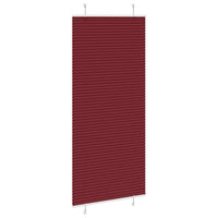 Tenda Plissettata Rosso Bordeaux 95x200 cm Larghezza Tessuto 4015261