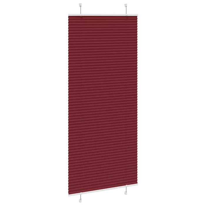 Tenda Plissettata Rosso Bordeaux 95x200 cm Larghezza Tessuto 4015261