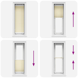 Tenda Plissettata Crema 45x100 cm Larghezza Tessuto 44,4 cm 4015268