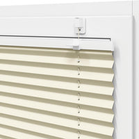 vidaXL Tenda Plissettata Crema 95x100 cm Larghezza Tessuto 94,4 cm