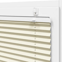 vidaXL Tenda Plissettata Crema 40x200 cm Larghezza Tessuto 39,4 cm