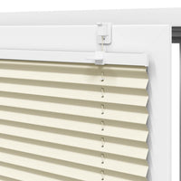 vidaXL Tenda Plissettata Crema 45x200 cm Larghezza Tessuto 44,4 cm