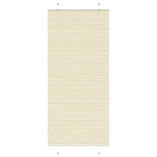 Tenda Plissettata Crema 90x200 cm Larghezza Tessuto 89,4 cm