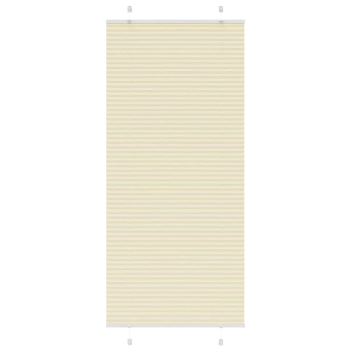 Tenda Plissettata Crema 90x200 cm Larghezza Tessuto 89,4 cm