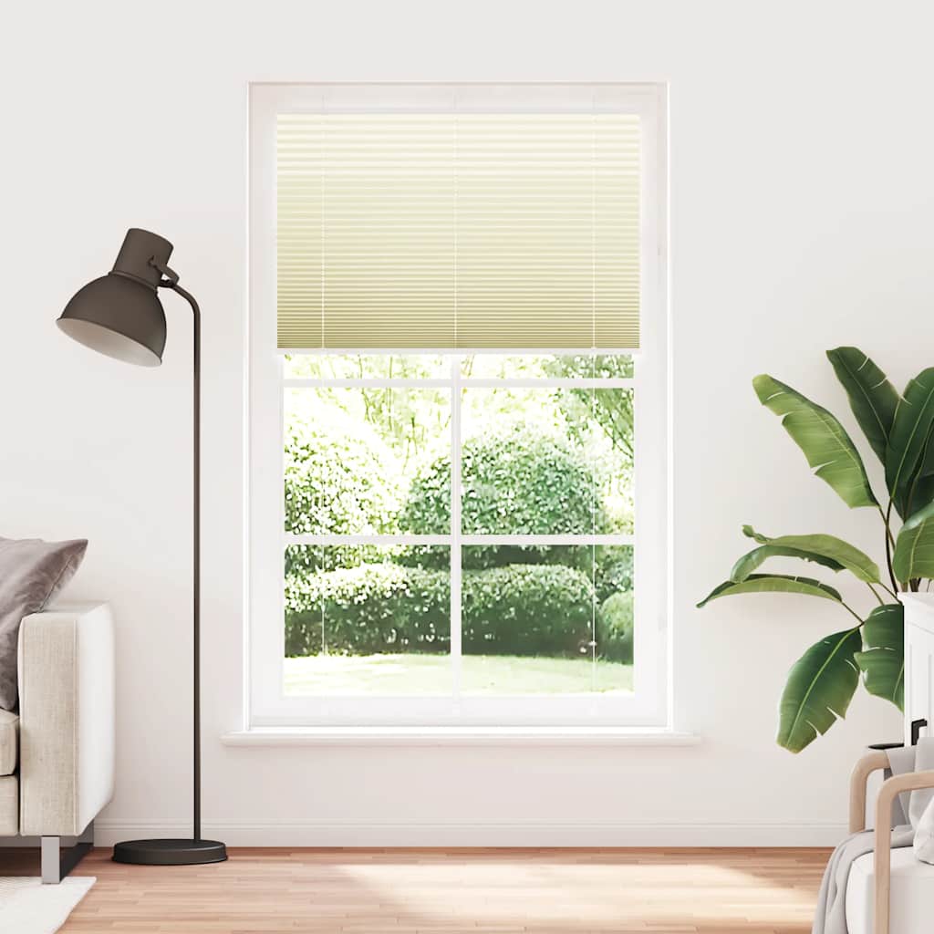 Tenda Plissettata Crema 115x200 cm Larghezza Tessuto 114,4 cm 4015316