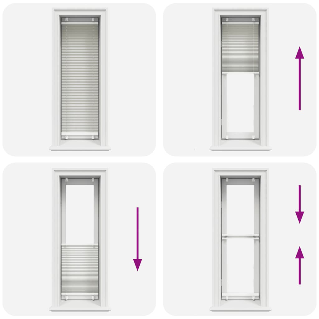 Tenda Plissettata Grigio Chiaro 40x150 cm Larghezza Tessuto 4015335